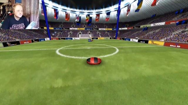 Прохождение Ball 3D 3 уровня сложности, шайбами в футбол геймплей