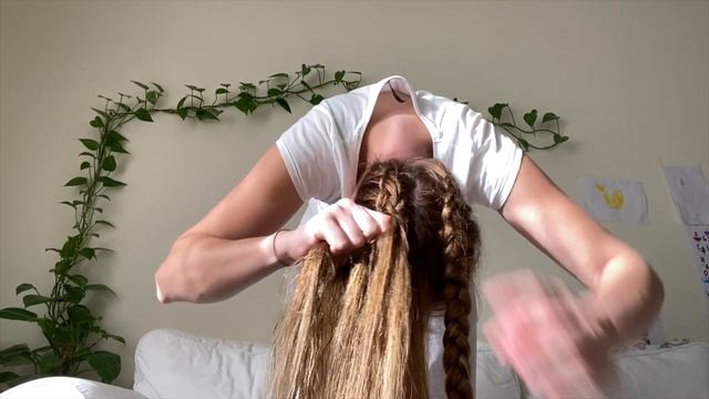 Hairstyle ideas / два бублика с плетением с затылка / плетение на затылке / смотреть онлайн