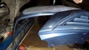 Ремонт бампера Dacia Logan.Пайка,покраска в гараже,своими силами.