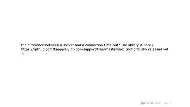 Android : ConnectionTimeout versus SocketTimeout смотреть онлайн