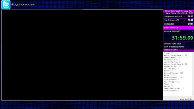 Metal Gear Solid: Portable Ops - New Game - Tsuchinoko in 48:52 (IGT) (Live Stream) смотреть онлайн