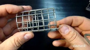 Изготовление фидерной кормушки из сетки.feeder fishing.