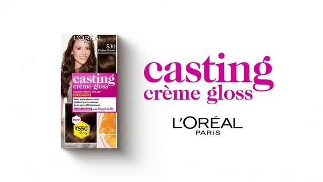 L'Oreal Paris Casting Creme Gloss Hair Color, Ebony Black 200, 87.5g+72ml By L'Oreal Paris