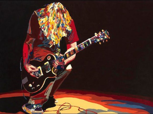 Eccentric guitar solo