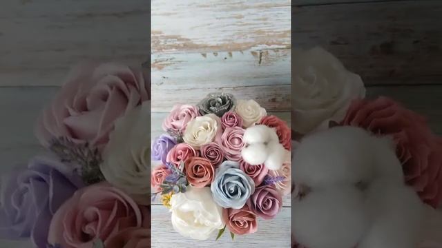 Шикарный букет из мыльных роз. смотреть онлайн