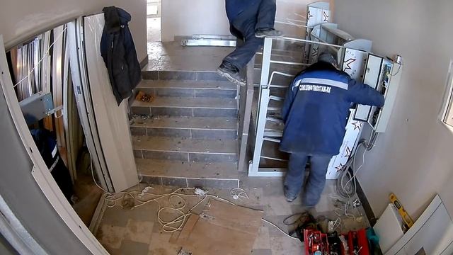 Монтаж инвалидного подъёмника 