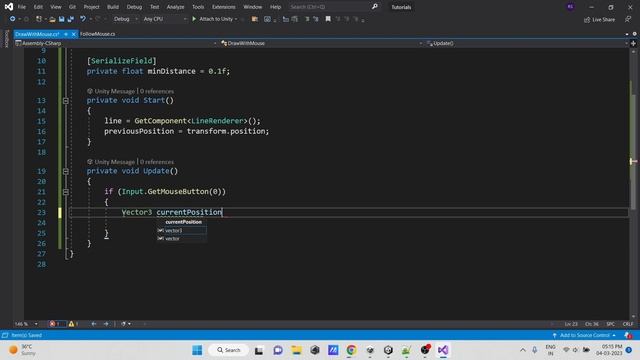 How to Draw in Unity using Line Renderer | Unity Tutorial смотреть онлайн
