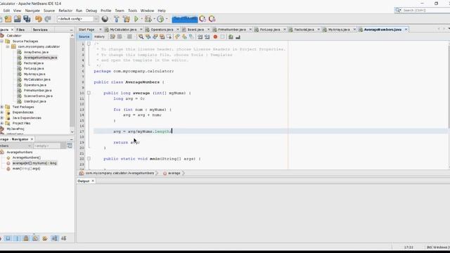 Java Program to calculate average of numbers present integer array смотреть онлайн