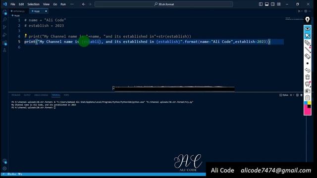 String Format Method in Python | Tutorial 30 | Python Tutorial in Hindi | Urdu | Learn Python смотреть онлайн
