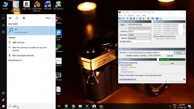 How to use Flash Magic to fuse HEX file
