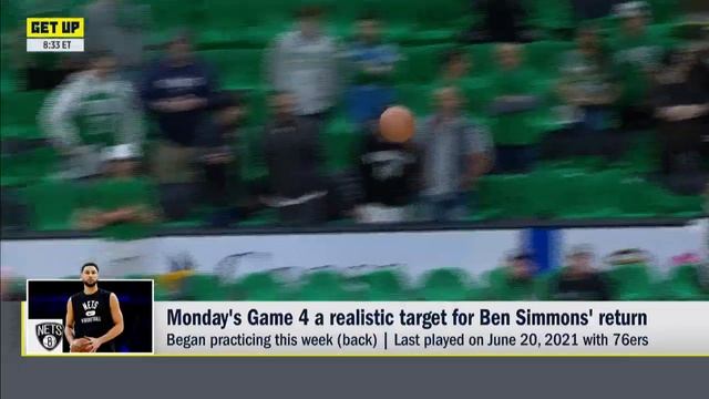 Is Game 4 a realistic target for Ben Simmons’ return? | Get Up смотреть онлайн
