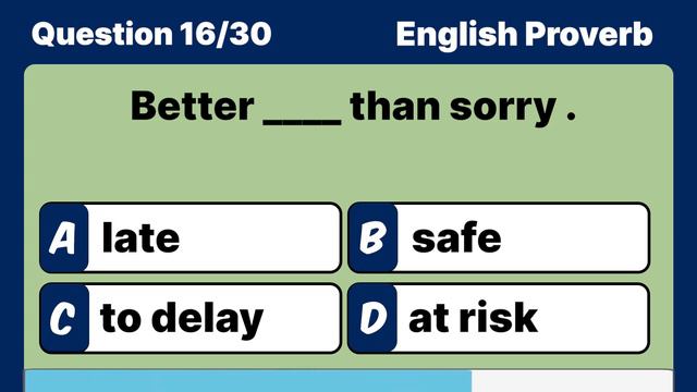 English Proverb Quiz | English Grammar | Can you get a perfect score? смотреть онлайн