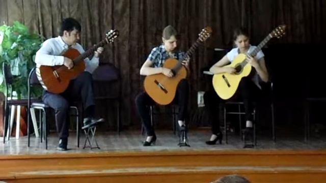 V.Kozlov Buffoonery for a trio of guitars смотреть онлайн
