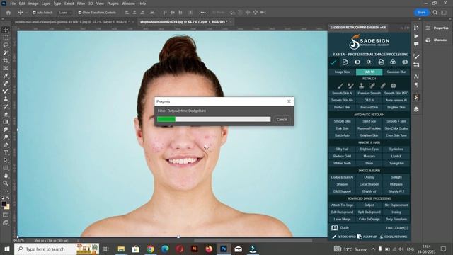 OMG! Best photoshop skin retouching ever! смотреть онлайн