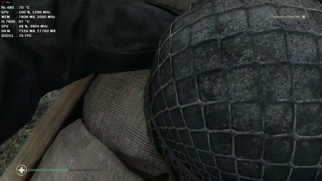 Call of Duty WWII Campaign i5 7600 + RX 480 8GB Max Settings Gameplay+/Benchmark/ смотреть онлайн