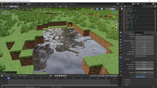 Import Minecraft World in Blender 2.8+ смотреть онлайн