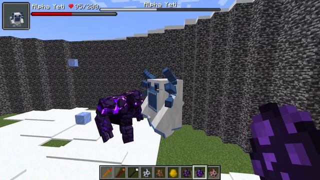 Alpha Yeti Vs. Vs. Netherite Monstrosity and other L_Ender's Cataclysm Monsters in Minecraft смотреть онлайн