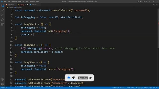 create a draggable image slider in html css & javascript | responsive carousel slider #html #css #j смотреть онлайн