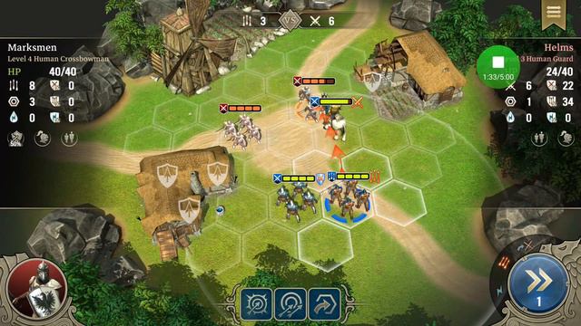 SpellForce Heroes and Magic - Adventure mode - battle 1 attack in road -Heroes and Magic gameplay смотреть онлайн