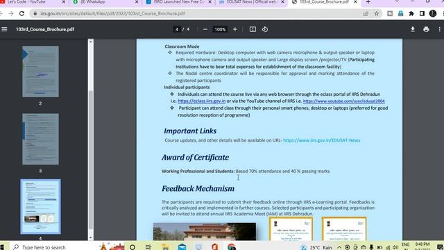 ISRO Free Online Courses | ISRO Free Space Science Courses | ISRO Free Certification смотреть онлайн