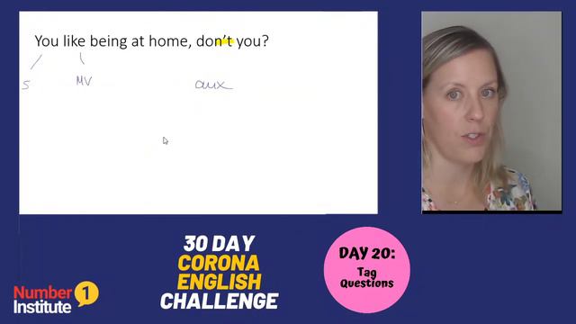 Day 20: Corona English Challenge | Tag questions смотреть онлайн