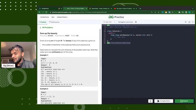 Job-A-Thon 13 Contest Analysis | Raj Vikramaditya (Striver) | GeeksforGeeks смотреть онлайн