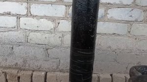 Поставил столбы для навеса