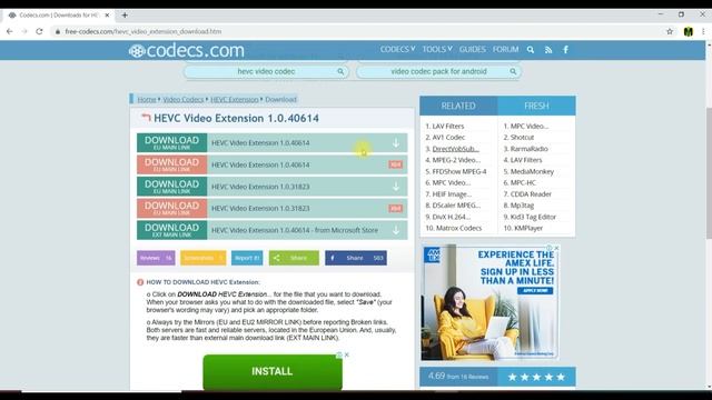 How to Get Free HEVC Video Extensions | H.265|HEVC Codec for Windows 11, 10 | Video play Error смотреть онлайн