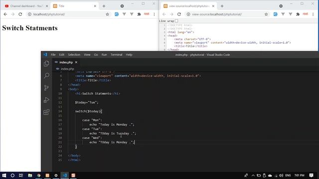 PHP Programming - Switch and Break смотреть онлайн