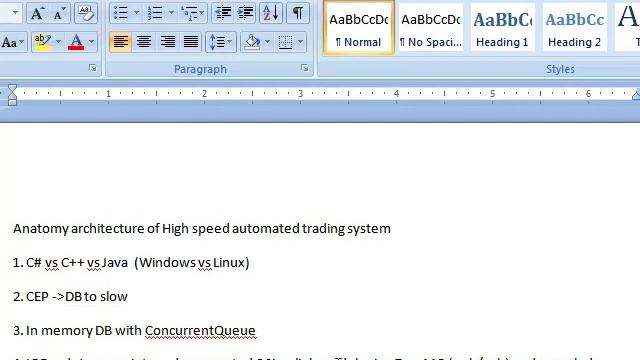 Is the best Anatomy architecture of High speed automated trading system for potential HFT смотреть онлайн