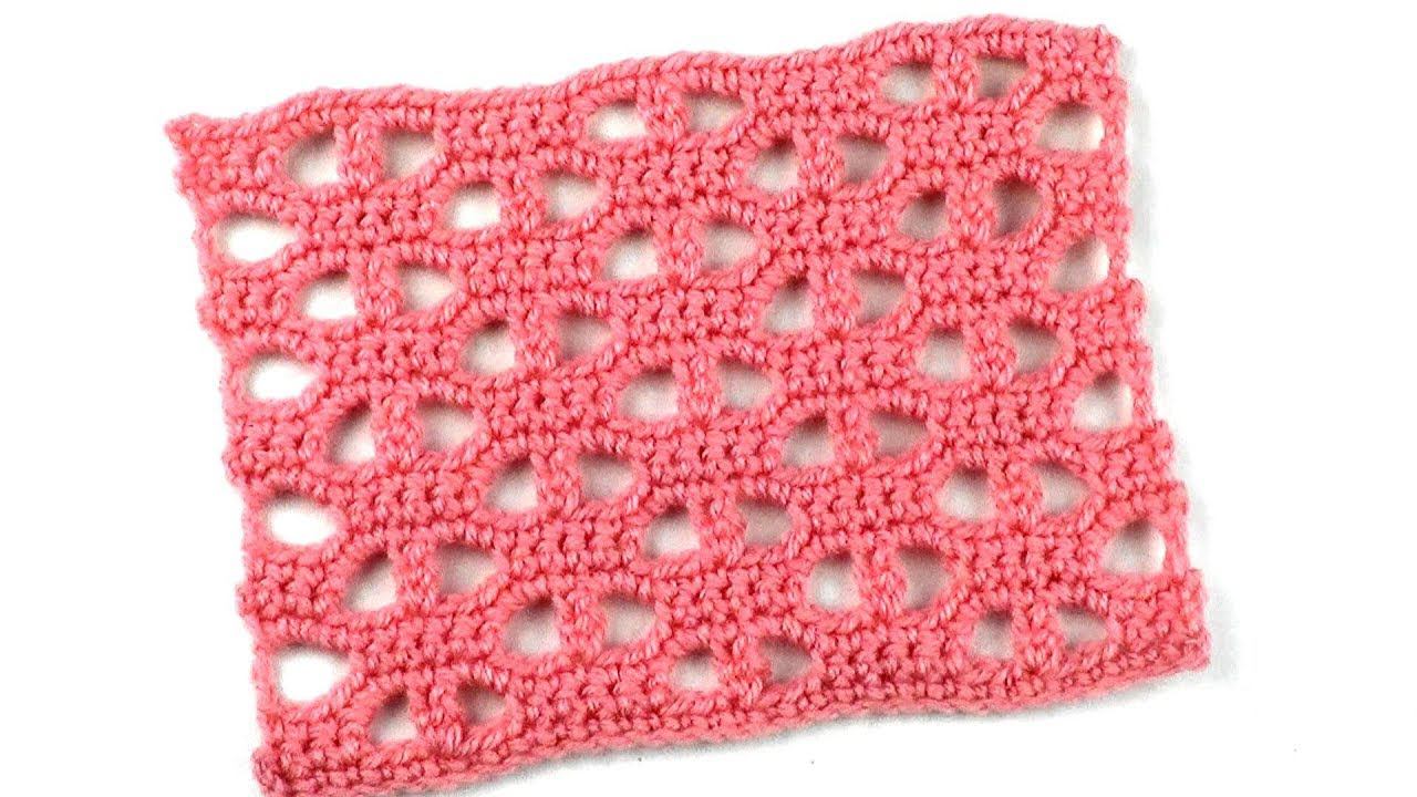 Ажурный узор Плотная сетка