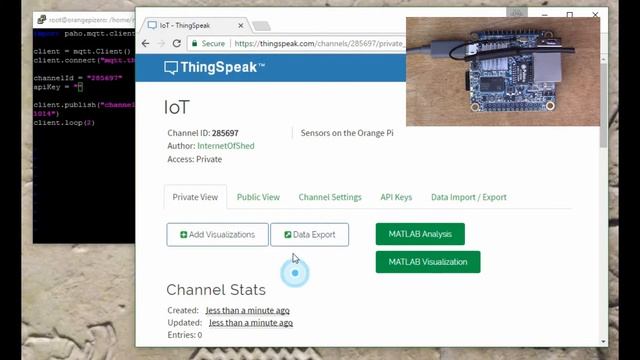 IoT: Orange Pi Connects to ThingSpeak via MQTT смотреть онлайн