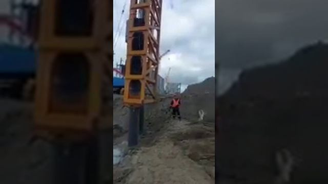 Копер навесной (клеть) в составе с дизель-молотом DD65 (Jiangsu Juwei) смотреть онлайн