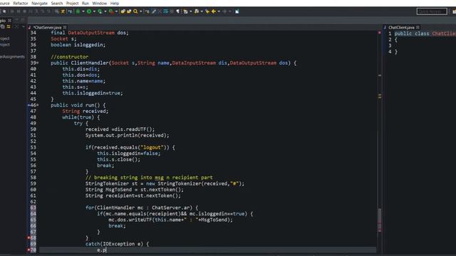 #jsp Chat server that Handles multiple clients simultaneously | Java Socket Programming смотреть онлайн