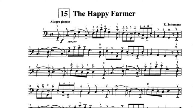 Suzuki Cello School Vol1 - 15. The Happy Farmer - Piano Accompaniment смотреть онлайн