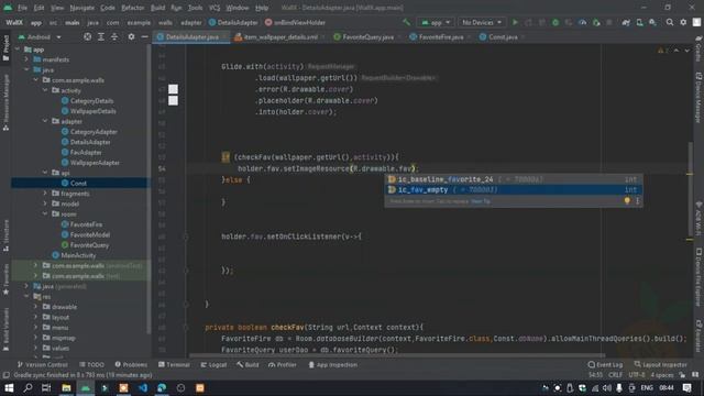 How To Create Android Wallpaper App With Admin Panel | Wallpaper App | Favourites List | Part - 8 смотреть онлайн