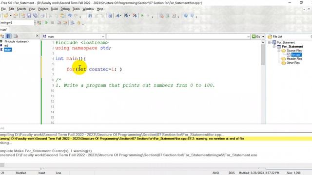 For Loop Part 00 смотреть онлайн