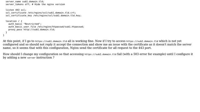 DevOps & SysAdmins: Nginx SSL certificate served for all server name resolving the server IP смотреть онлайн