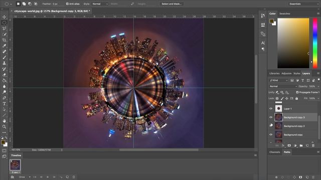 Quick Photoshop GIF animation of cityscape - Part 2 смотреть онлайн