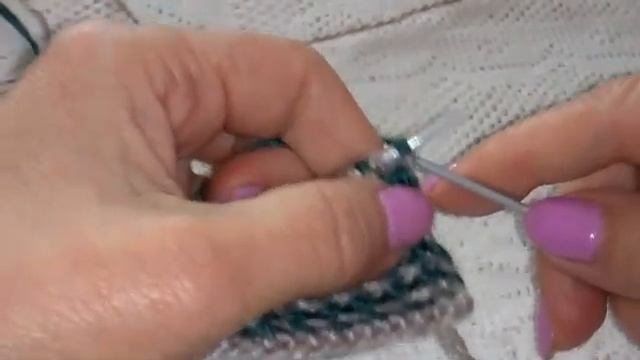 Самый простой ленивый жаккард спицами. смотреть онлайн