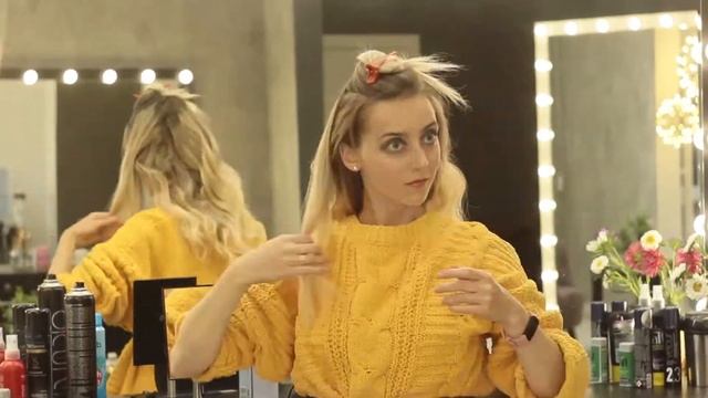 Как крутить локоны самой себе? Курсы причесок. Как делать локоны красиво! смотреть онлайн