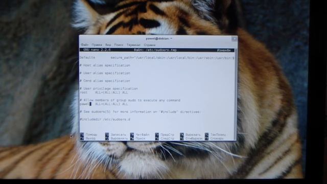Sudo в Debian смотреть онлайн