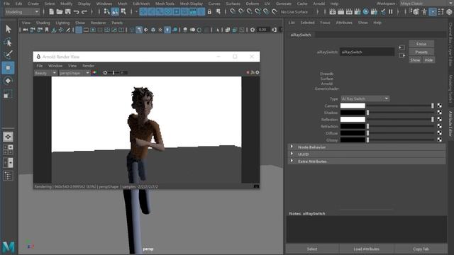 Бесконечно белый фон с тенями в MAYA и Arnold (White Infinity BG) смотреть онлайн