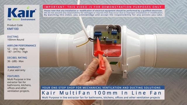 Kair MultiFan 100mm In Line Fan - Speed смотреть онлайн