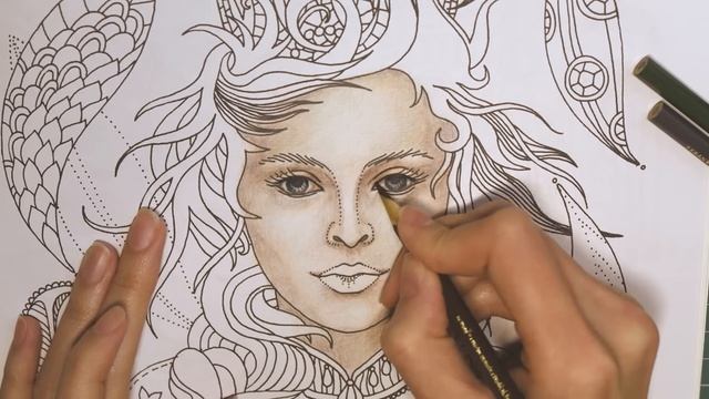 КАК РАСКРАСИТЬ ЛИЦО? РАСКРАСКА-АНТИСТРЕСС смотреть онлайн