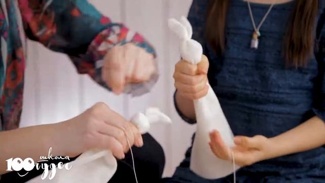 КАК СДЕЛАТЬ ЗАЙЧИКА ИЗ ТКАНИ. смотреть онлайн