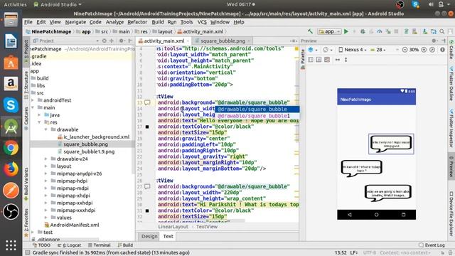 How to create 9 patch images using android studio ? PNG To 9 Patch| Responsive Images смотреть онлайн