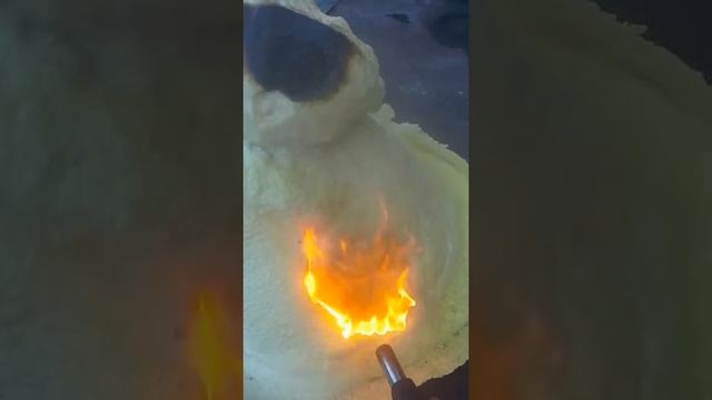 Как горит пенополиуретан. смотреть онлайн