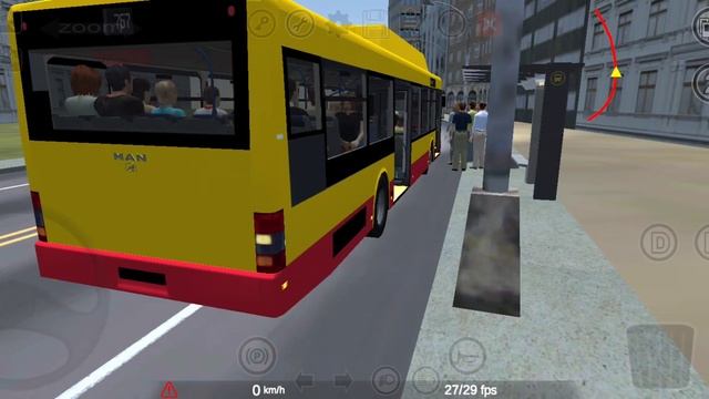 MAN_NL263 with new skin Mpk Lódź - Proton Bus Simulator Urbano!Mobile Gameplay смотреть онлайн
