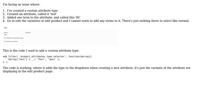 Wordpress: Custom attribute type not displaying terms in edit product - WooCommerce (2 Solutions!!) смотреть онлайн